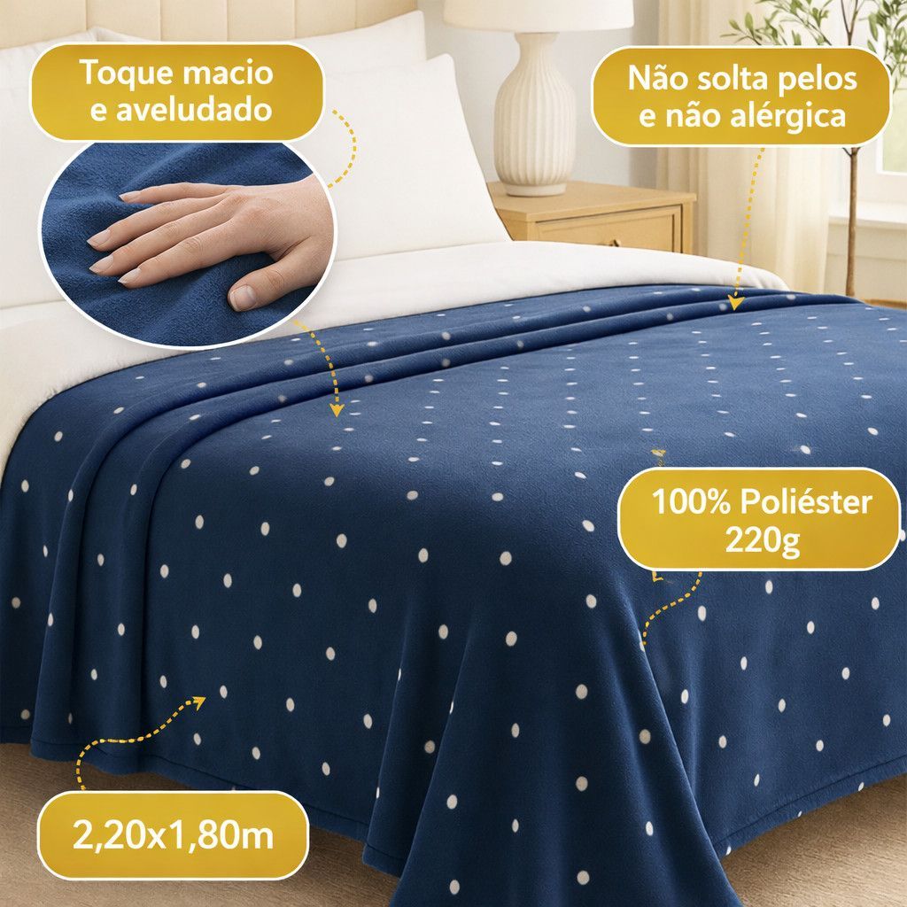 MANTA MICROFIBRA HABITAT POA CASAL - foto 4