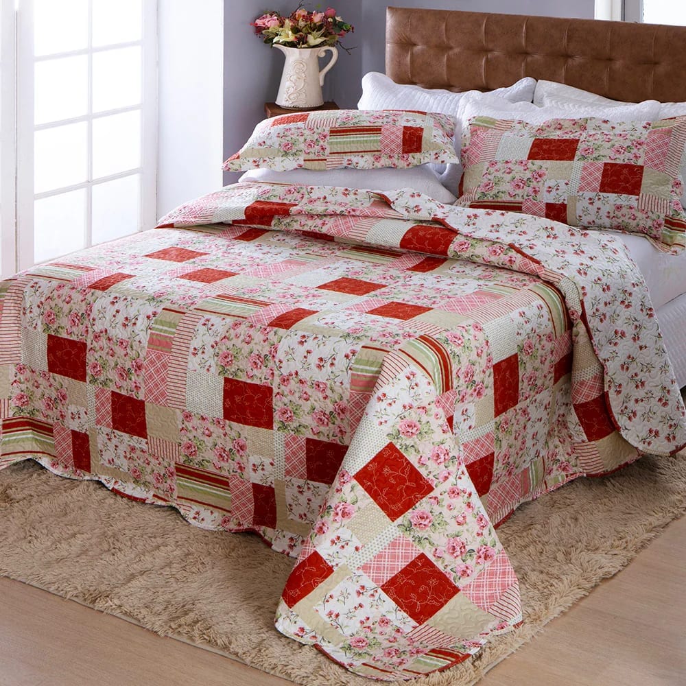 COLCHA PATCHWORK DYURI CASAL MILAO - foto 2