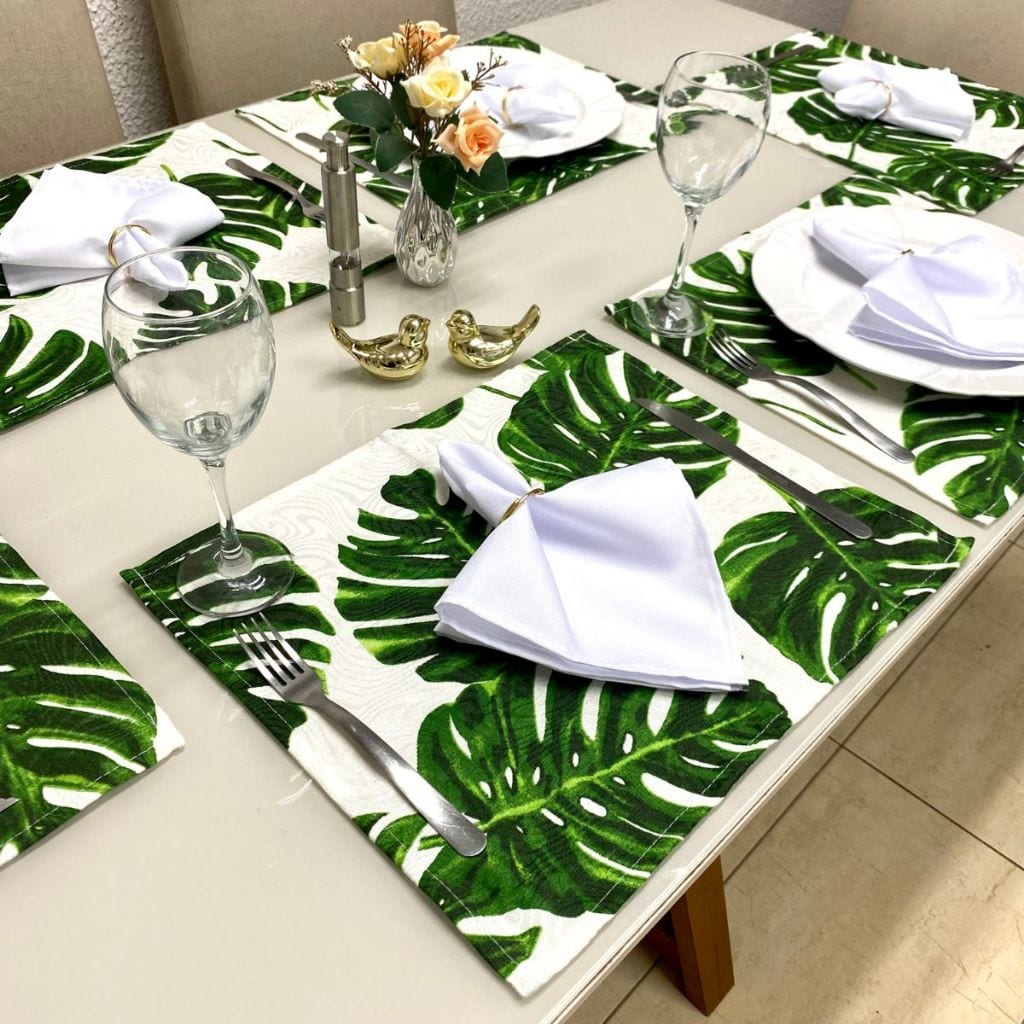 JOGO LUGAR AMERICANO  SANTANA 4 PÇS