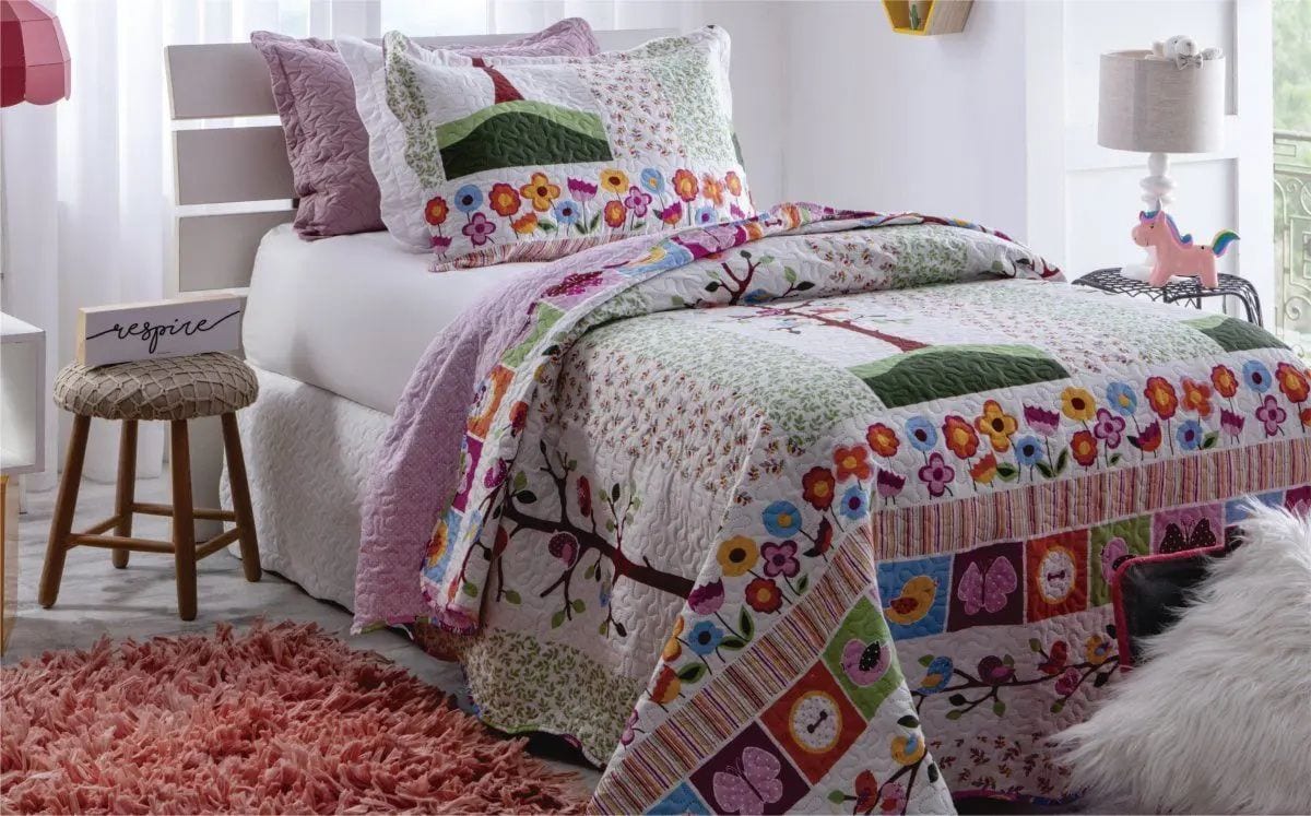 COLCHA PATCHWORK TEXTIL ARTE COLOR SUPER KING - foto 3