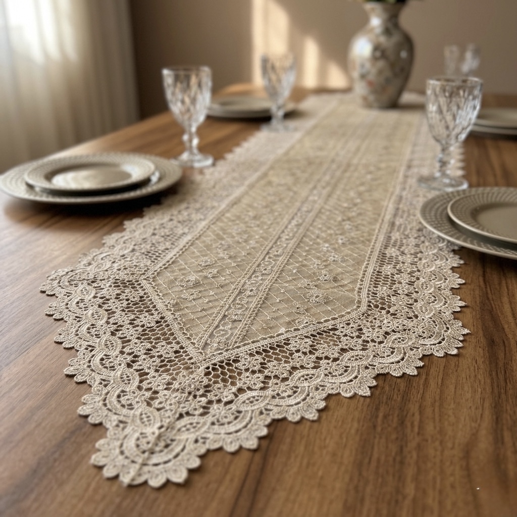 CAMINHO DE MESA BORDADO WAN  40X180