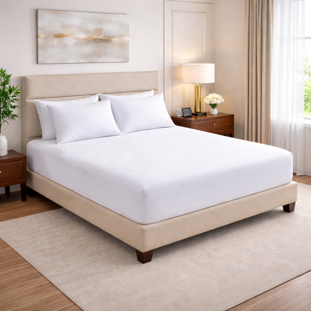 JOGO DE LENÇOL PERCAL 400 FIOS 100% CASAL