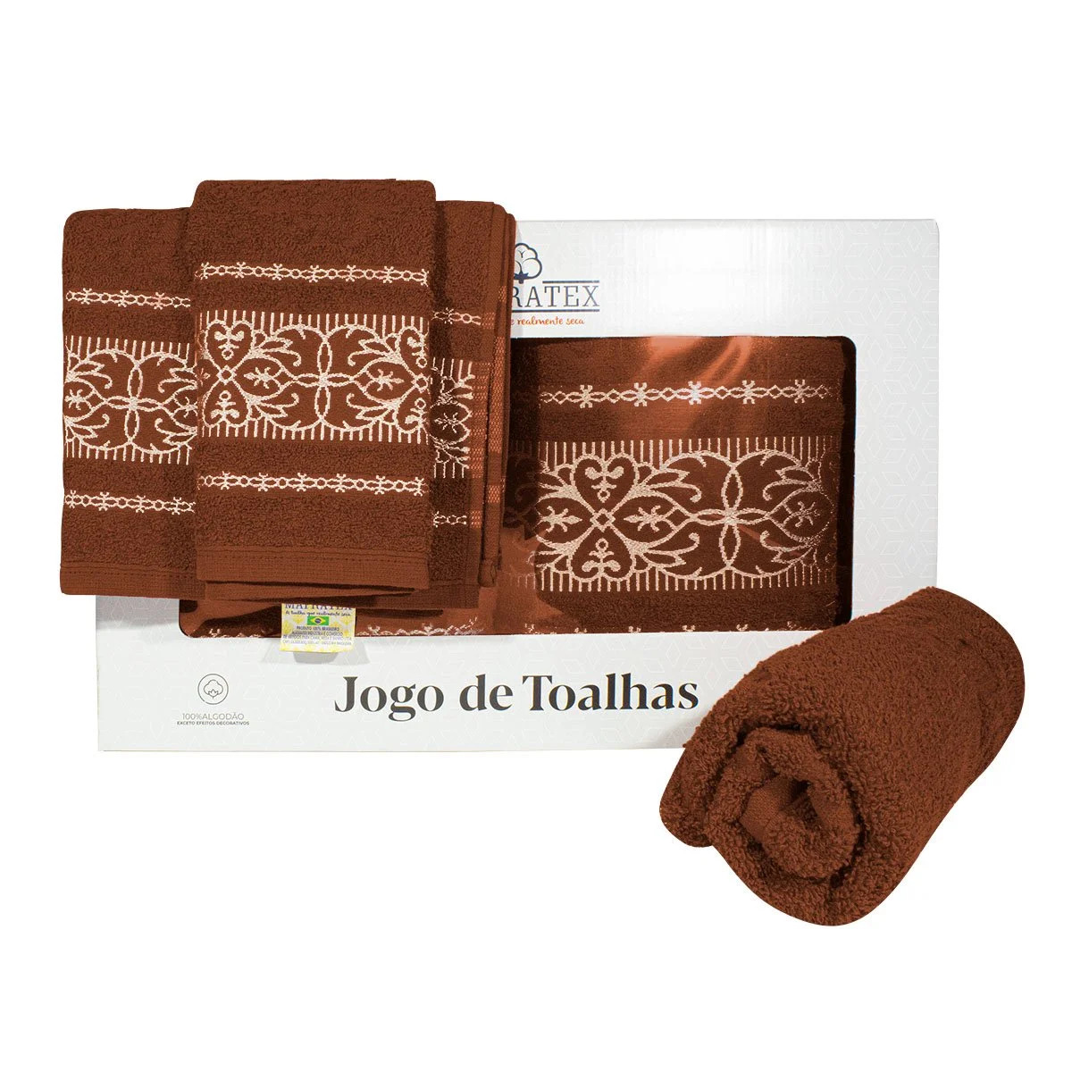 JOGO DE TOALHA MAFRATEX MUNIQUE 5PÇS