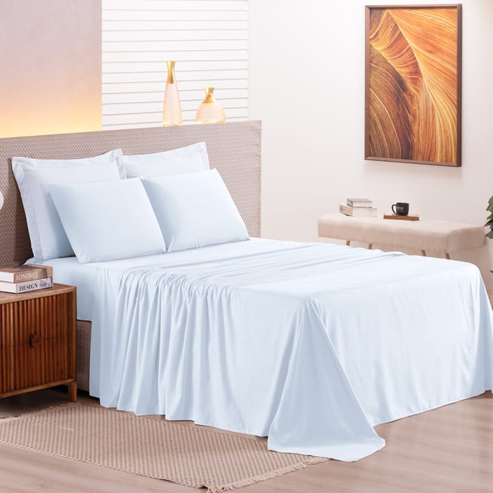 JOGO DE CAMA 350 FIOS BOUTON CASAL