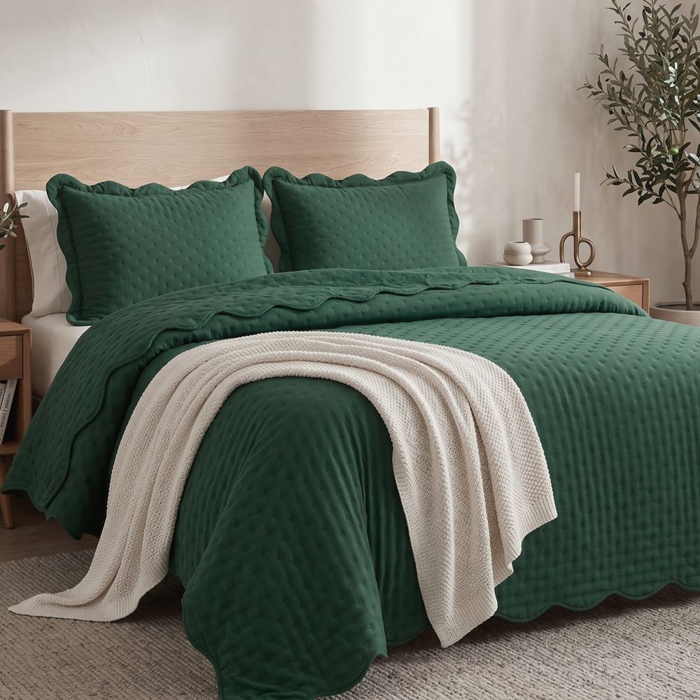 COLCHA PATCHWORK HABITAT FLORA MINK SUPER KING
