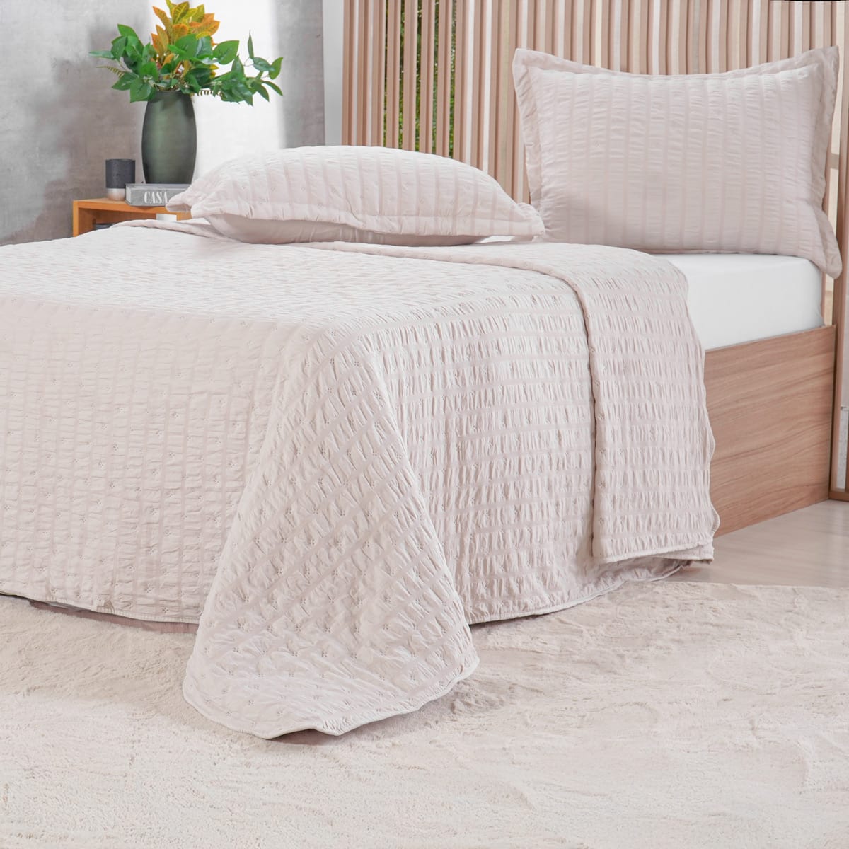 KIT COLCHA HIPER TEXTIL 200 FIOS KING - foto 2