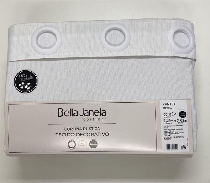 CORTINA BELLA JANELA PRATIKA 5,40 X 2,80M - foto 2