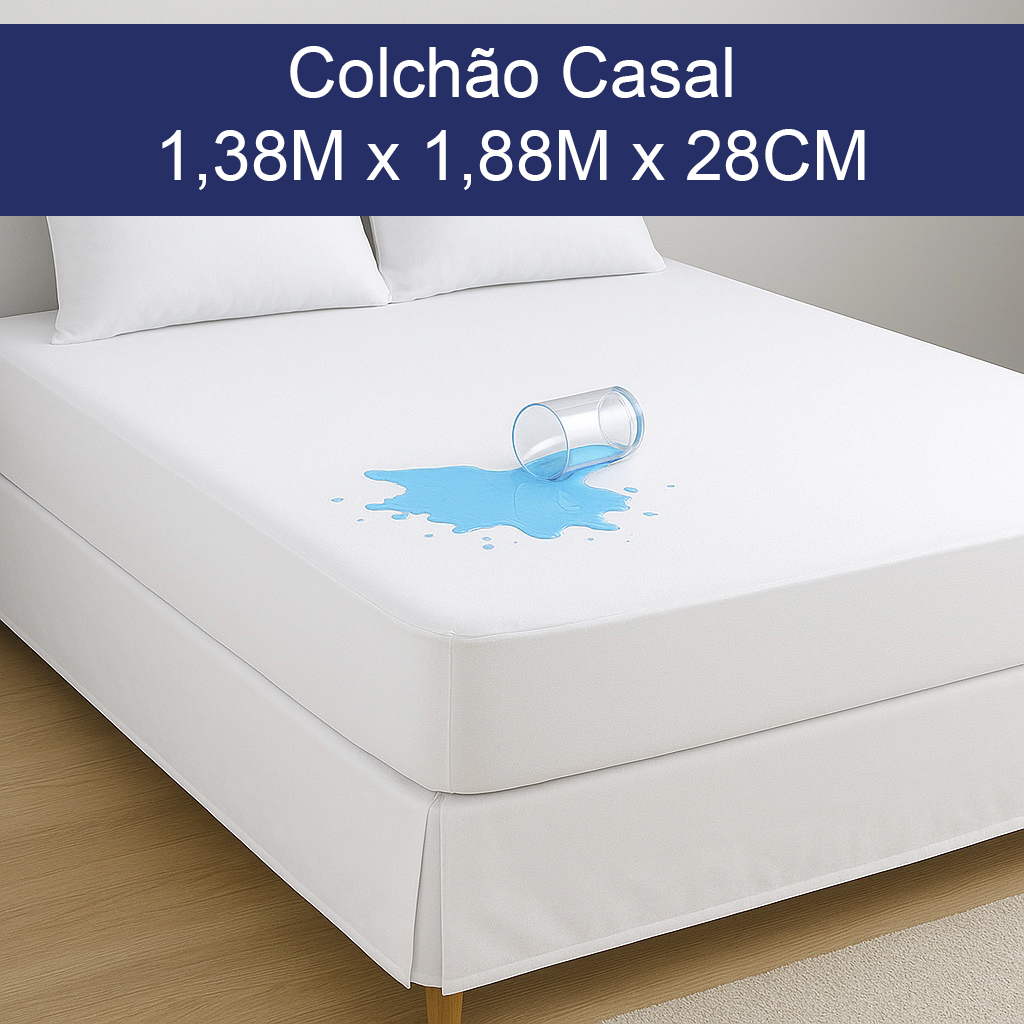 PROTETOR DE COLCHAO IMPERMEAVEL EVA CASAL